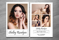 Modeling Comp Card Template On Behance with Zed Card Template
