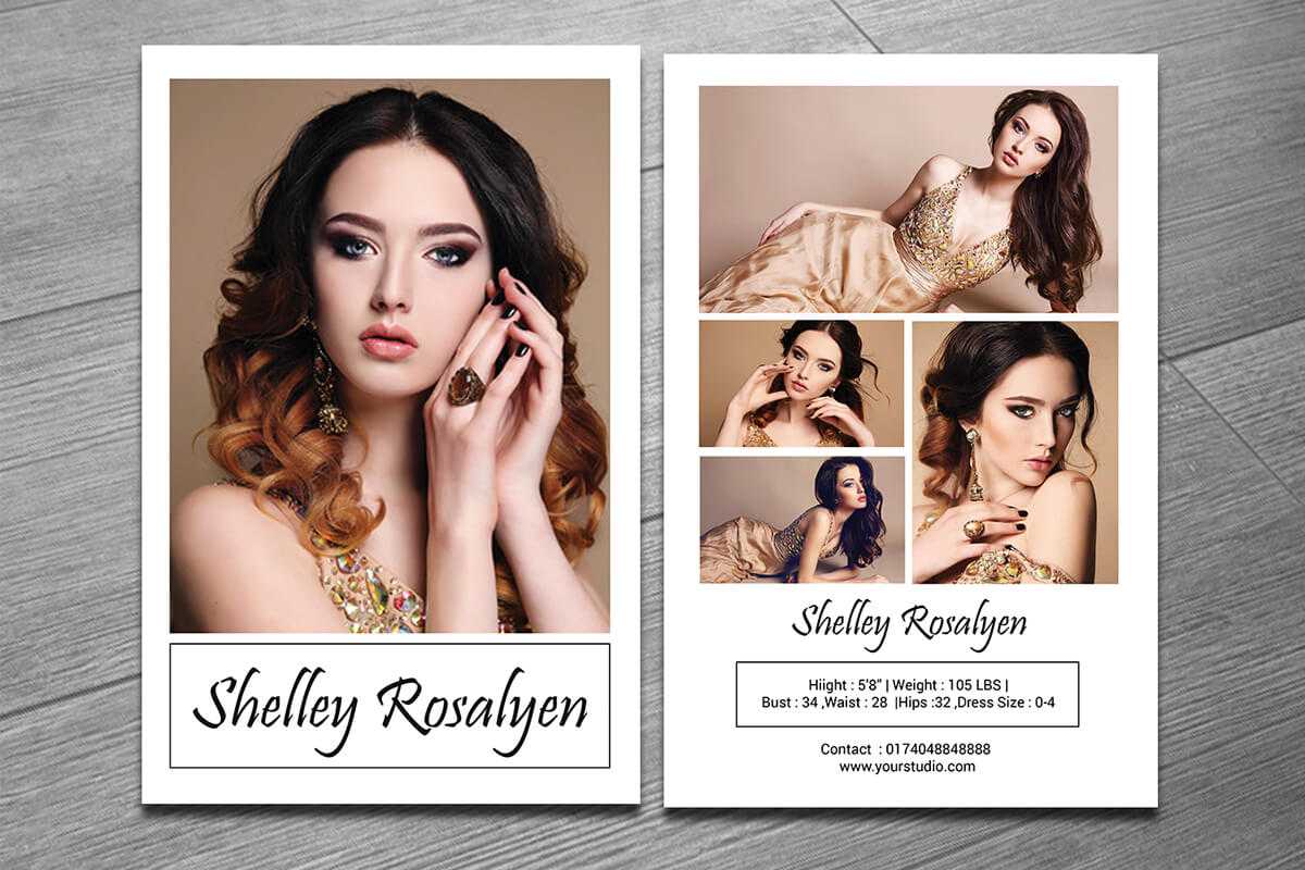 Modeling Comp Card Template On Behance With Zed Card Template