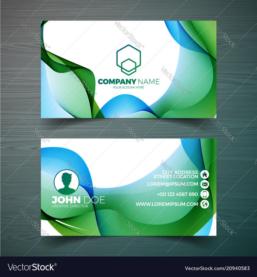 Modern Business Card Design Template With With Modern Business Card Design Templates