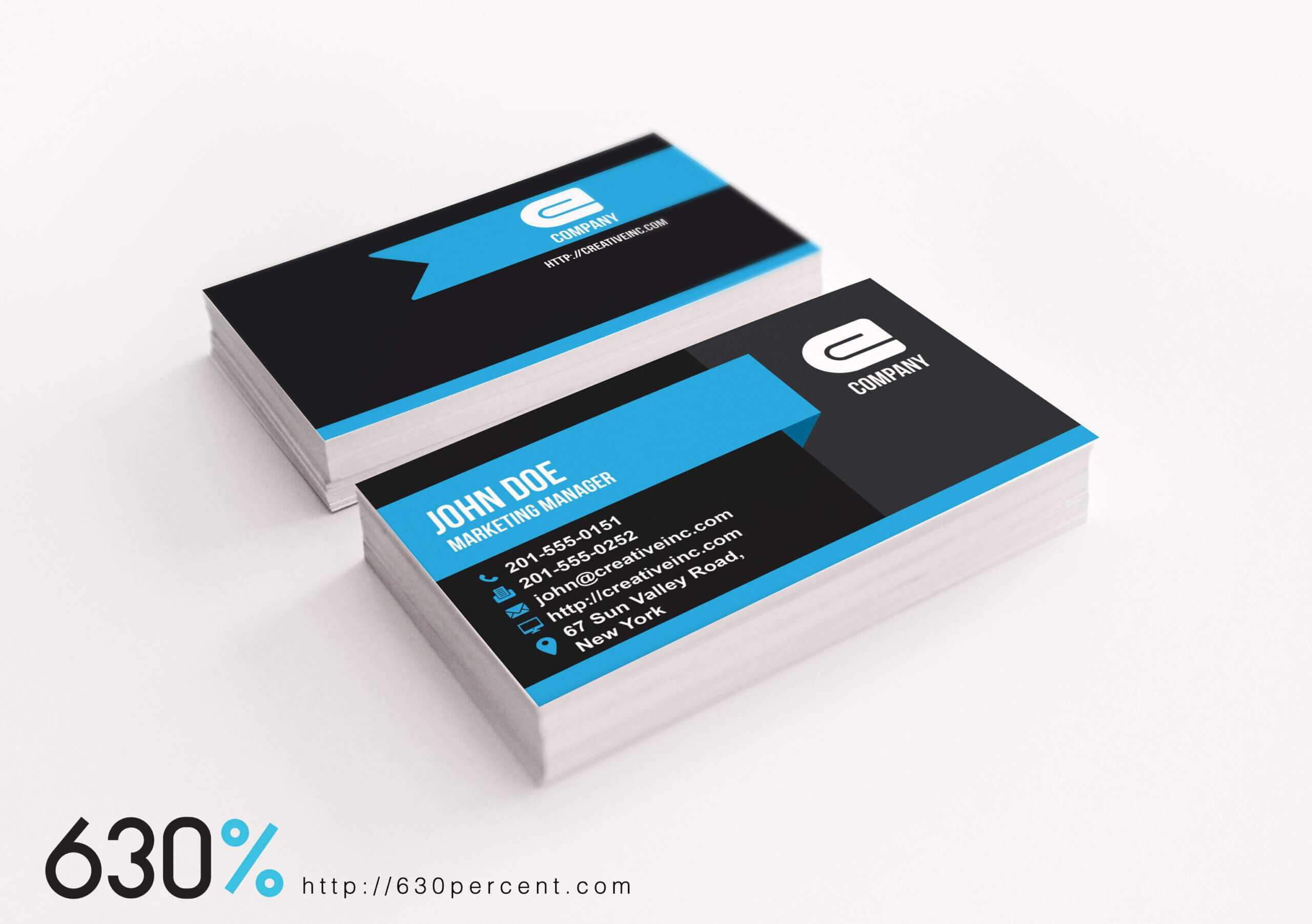 Adobe Illustrator Card Template Professional Template