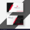 Modern Red Business Card Template Inside Free Bussiness Card Template