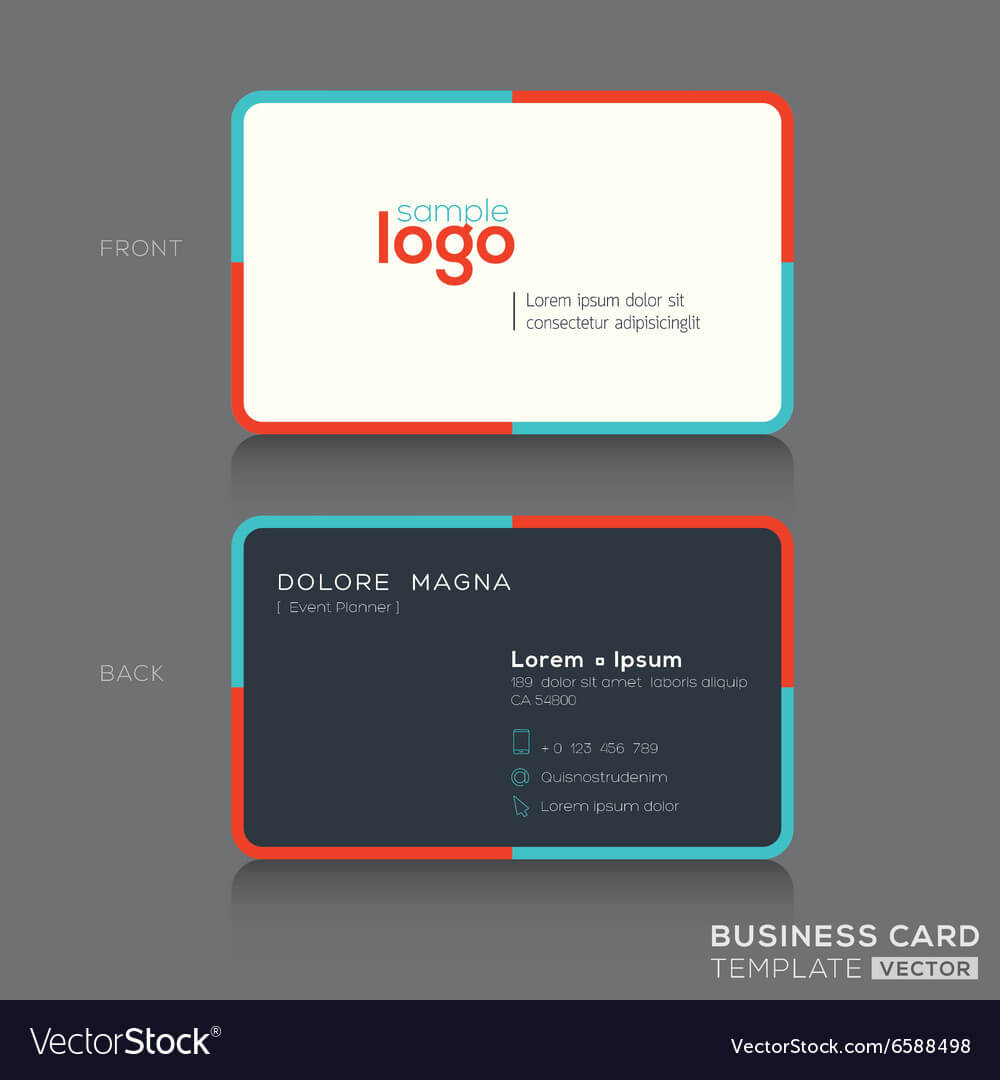 Modern Simple Business Card Design Template Intended For Modern Business Card Design Templates