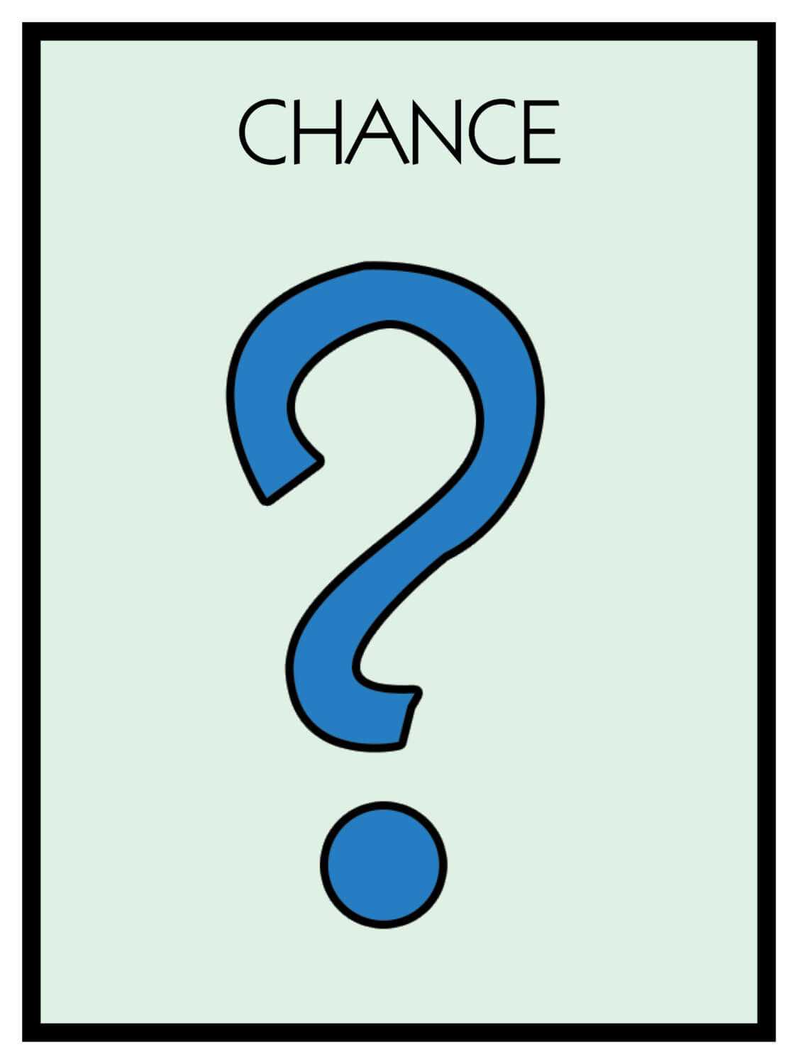 Monopoly Chance Cards Template ] - Card Template 187 In Chance Card Template