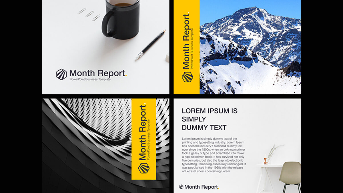 Month Report Powerpoint Template Intended For Monthly Report Template Ppt