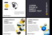 Month Report Powerpoint Template throughout Monthly Report Template Ppt
