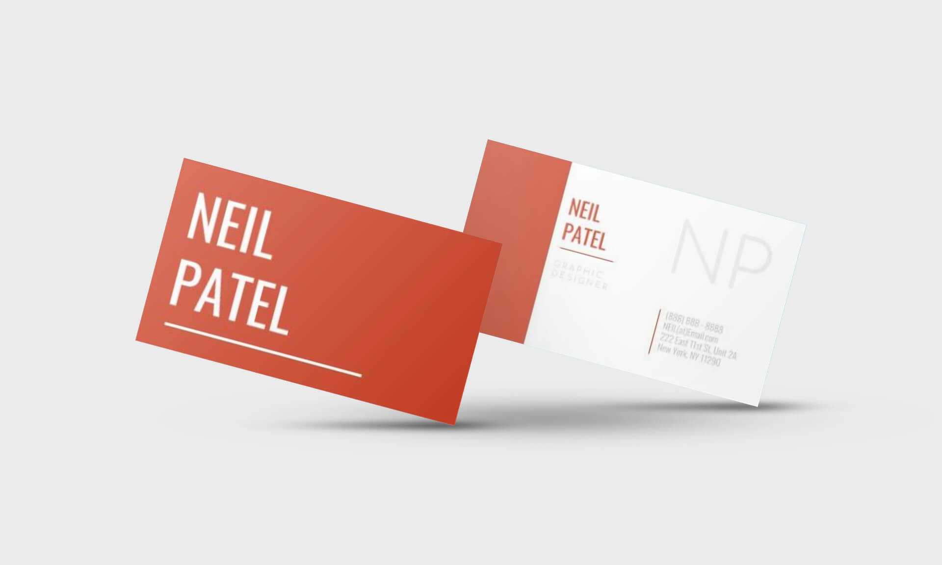 Neil Patel Google Docs Business Card Template - Stand Out Shop In Google Docs Business Card Template