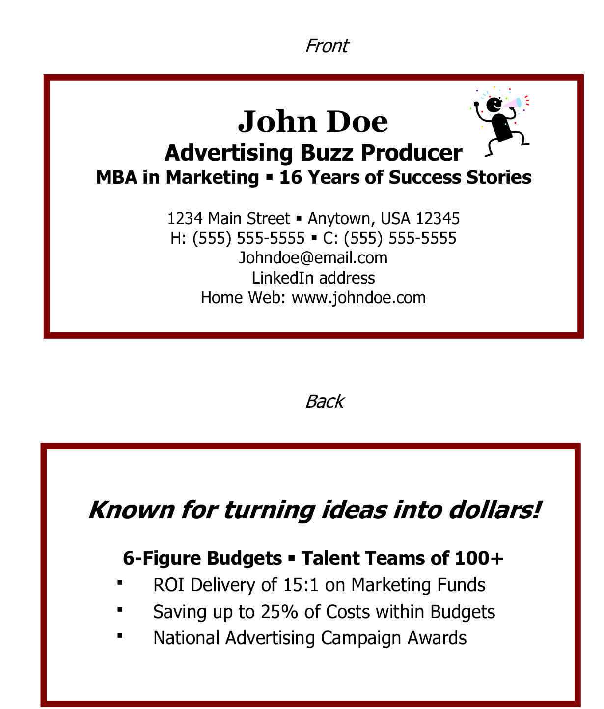 Networking Business Cards Examples – Zohre.horizonconsulting.co Inside Graduate Student Business Cards Template