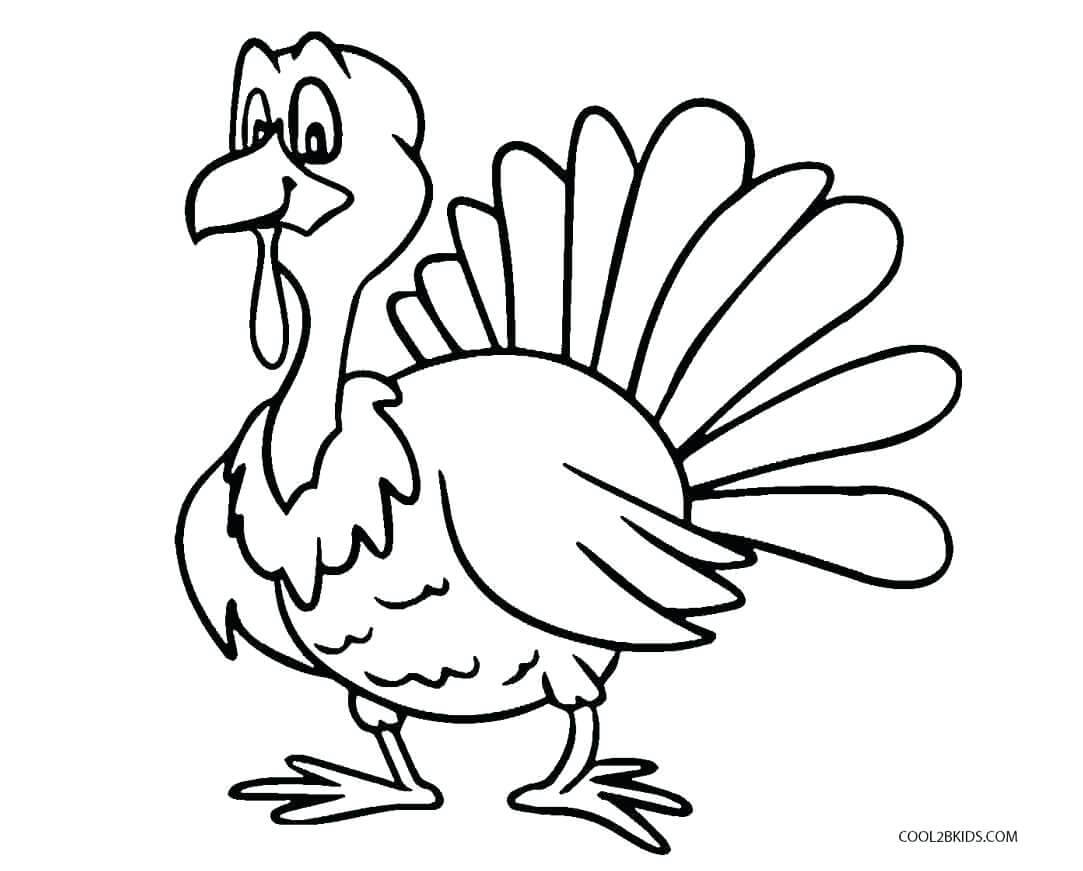 New Coloring Pages : Printable Thanksgiving Turkey Free Throughout Blank Turkey Template