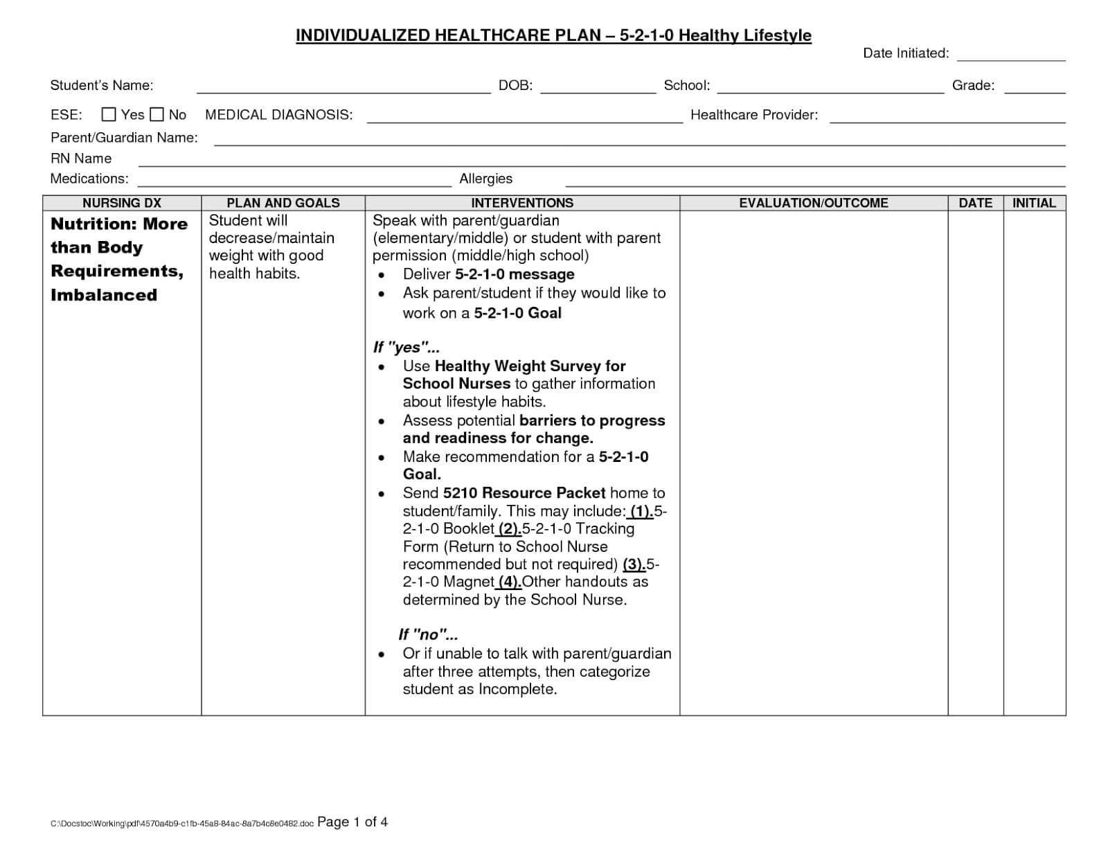 Nursing Homes Near Me: Blank Nursing Care Plans – Nursing With Nursing Care Plan Templates Blank