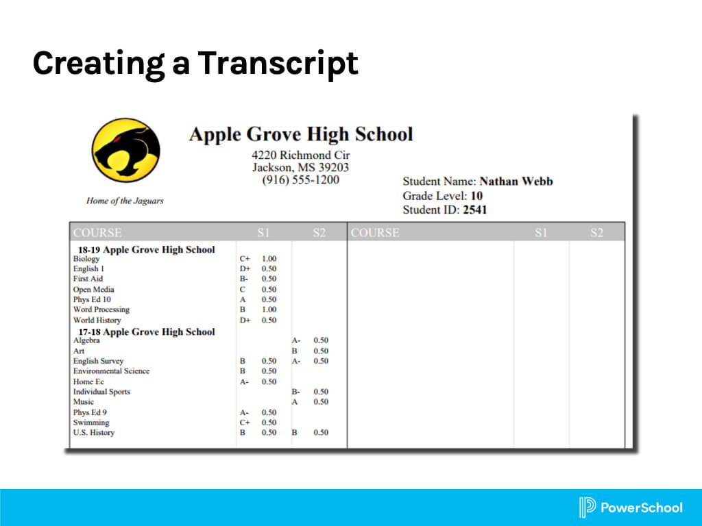 Object Reports 3: Report Cards And Transcripts Intended For Powerschool Reports Templates