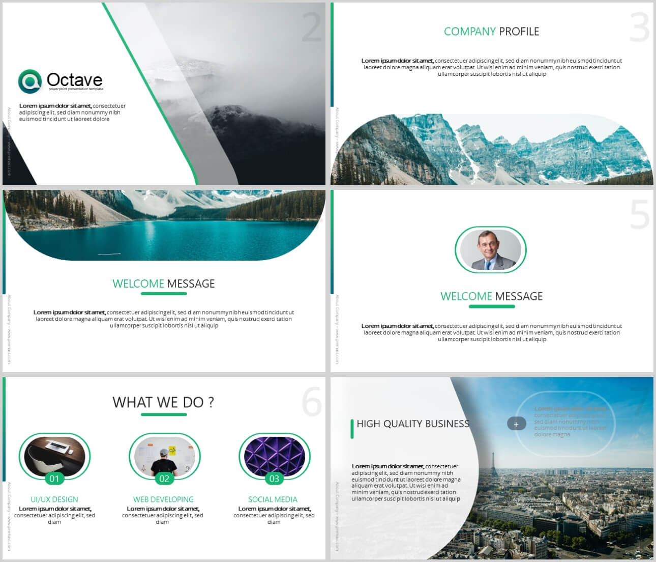 Octave Free Powerpoint Presentation Template – Just Free Slides With Tourism Powerpoint Template