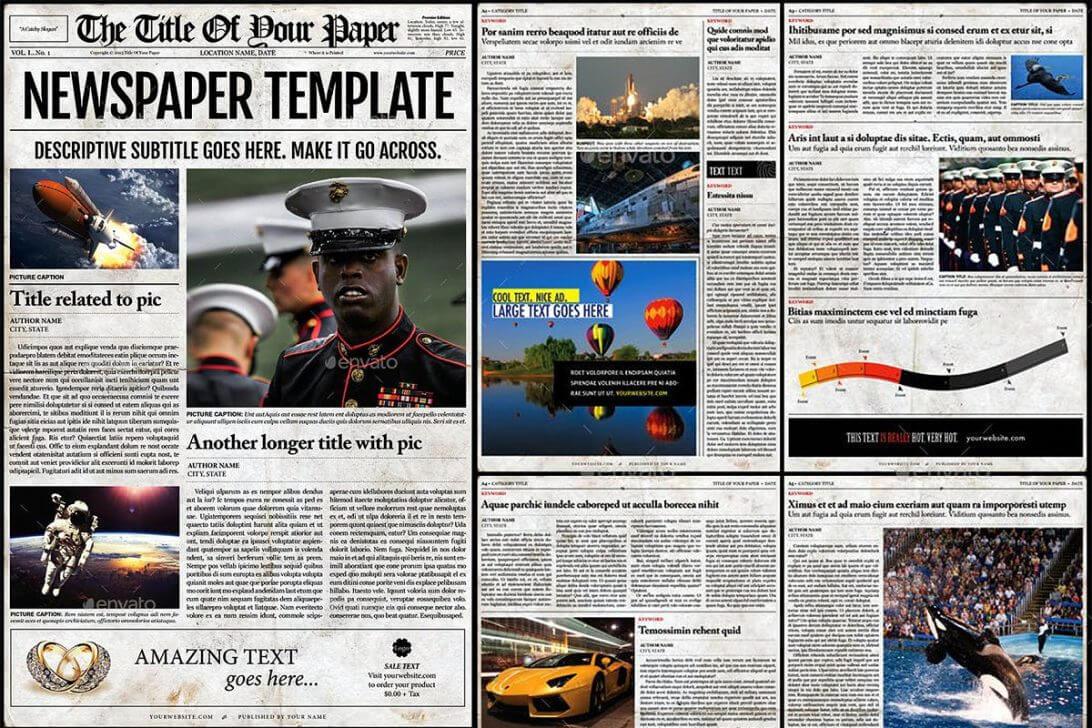 Old Newspaper Template Microsoft Word Free Download Psd Intended For Magazine Template For Microsoft Word