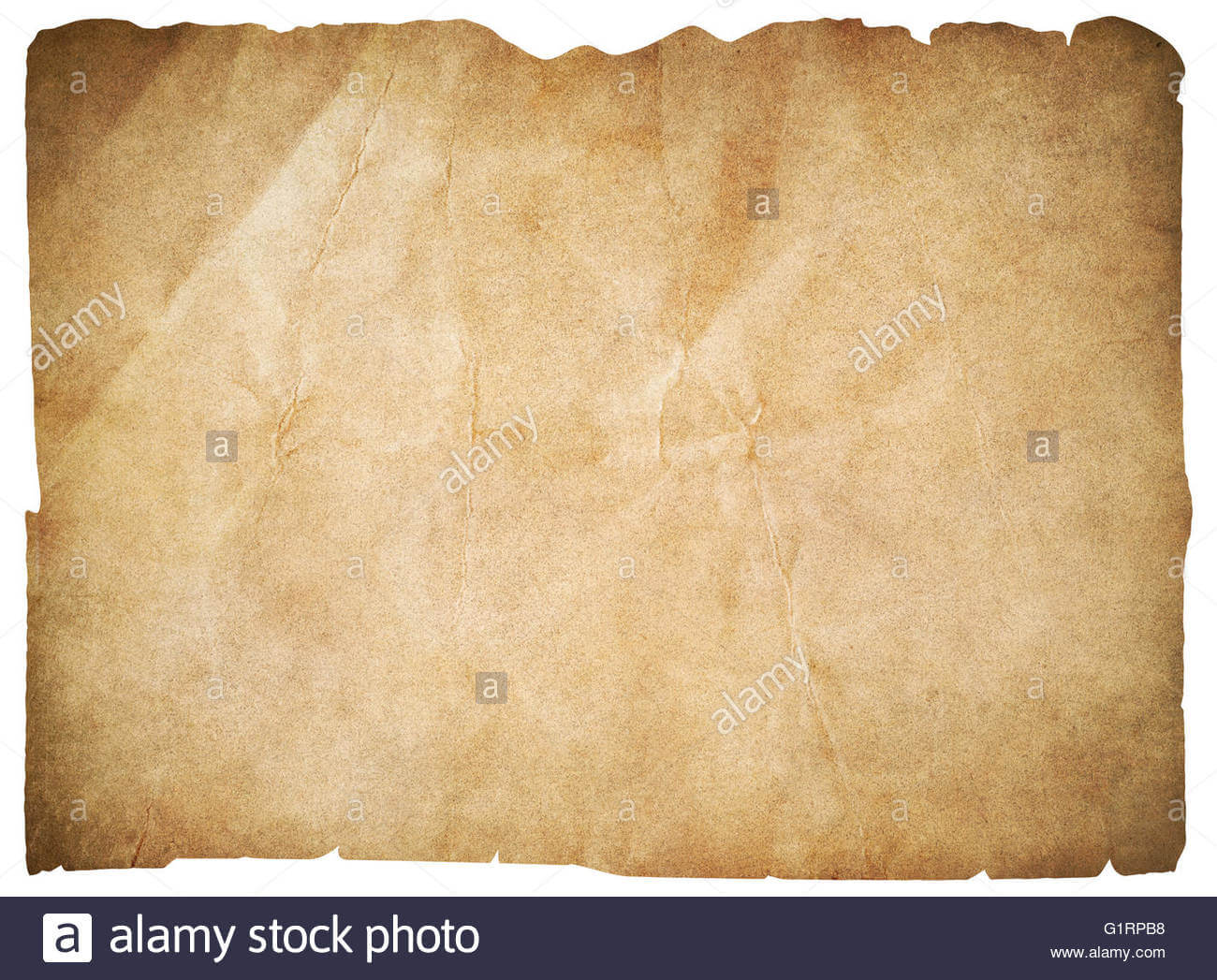Old Paper Or Blank Pirates Map Isolated With Clipping Path For Blank Pirate Map Template