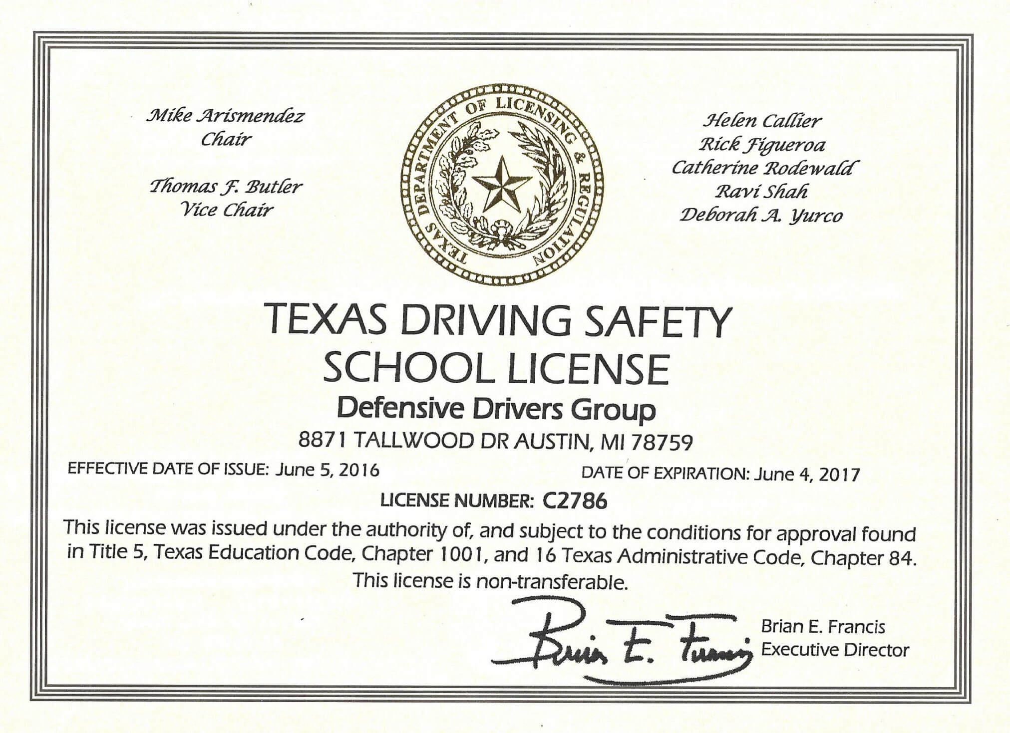 Online Defensive Driving Course Texas With Printable For Safe Driving Certificate Template
