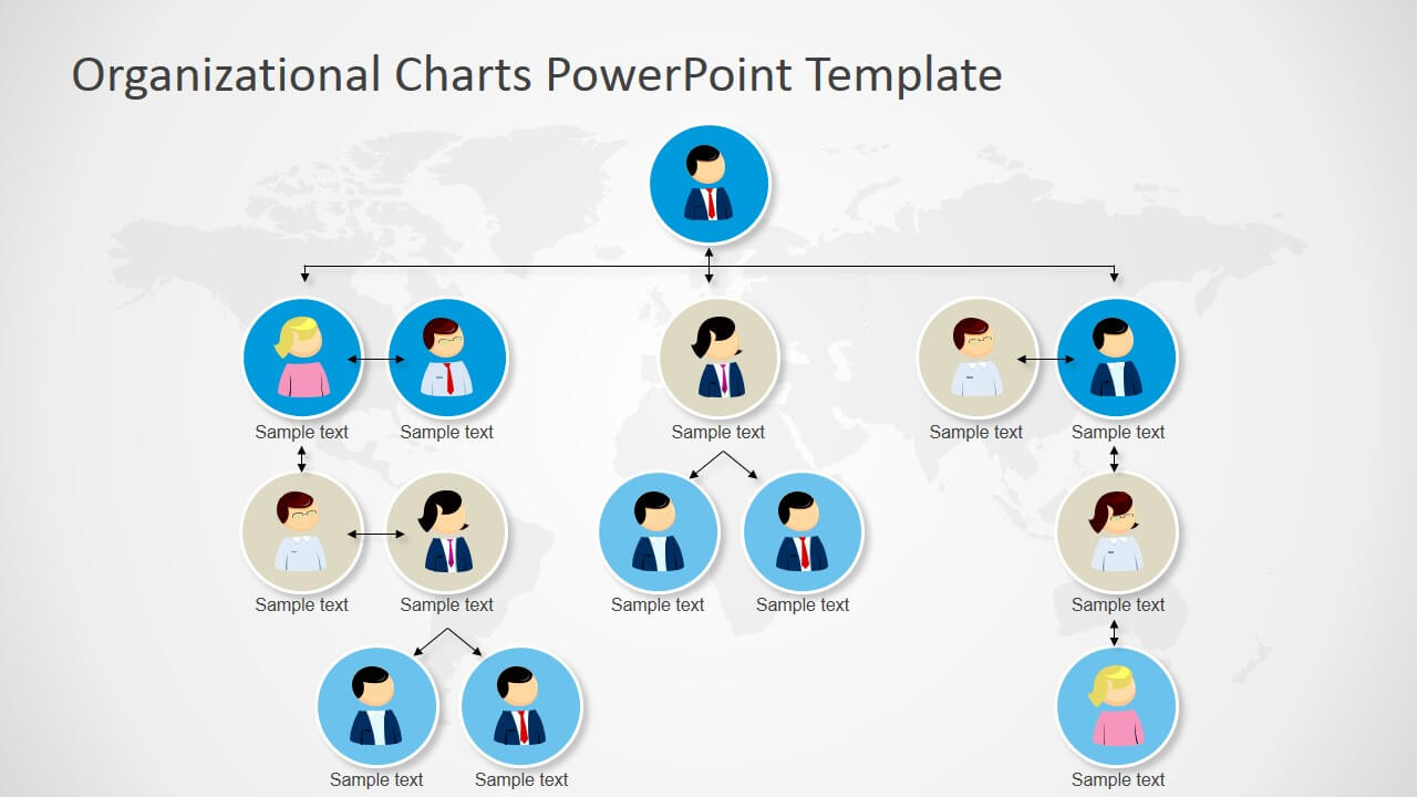 Organizational Charts Powerpoint Template With Microsoft Powerpoint Org Chart Template
