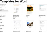Over 250 Free Microsoft Office Templates &amp; Documents with Google Word Document Templates