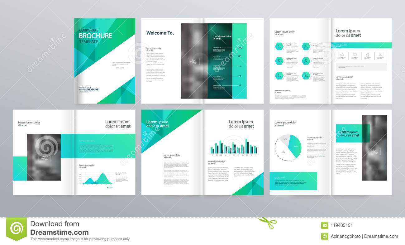 Page Layout For Company Profile, Annual Report, And Brochure Intended For Welcome Brochure Template