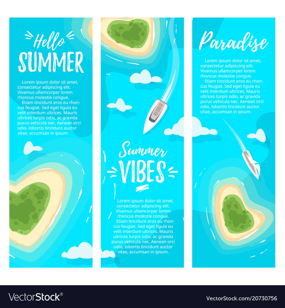 Paradise Islands Anner Template Throughout Island Brochure Template