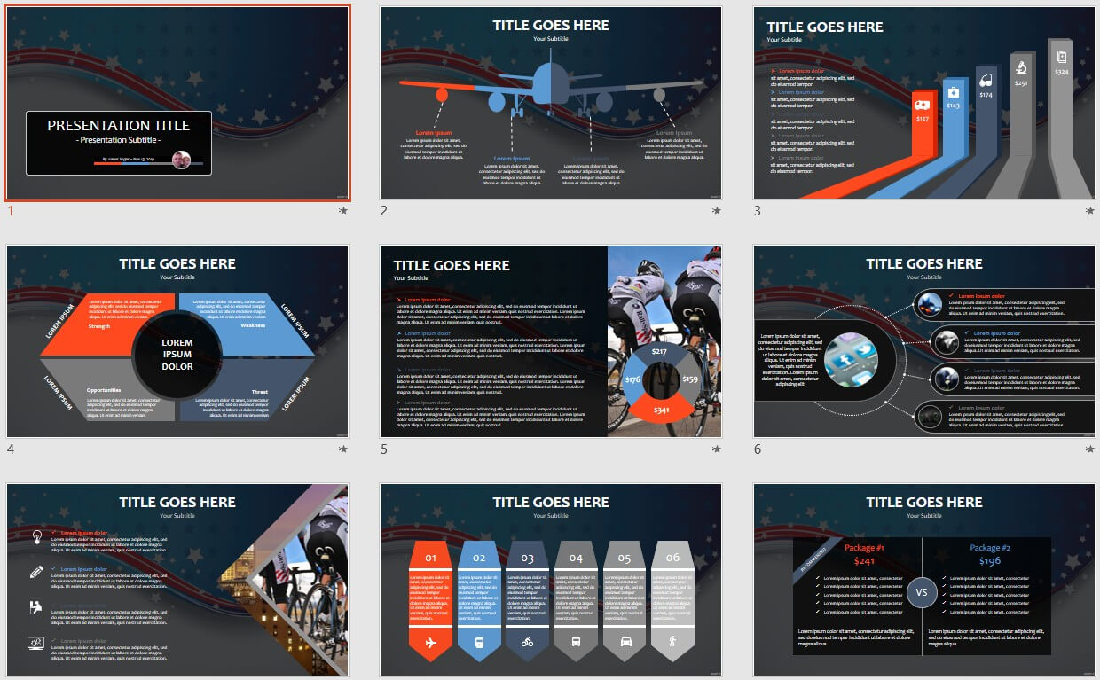 Patriotic Powerpoint Template #45507 Throughout Patriotic Powerpoint Template