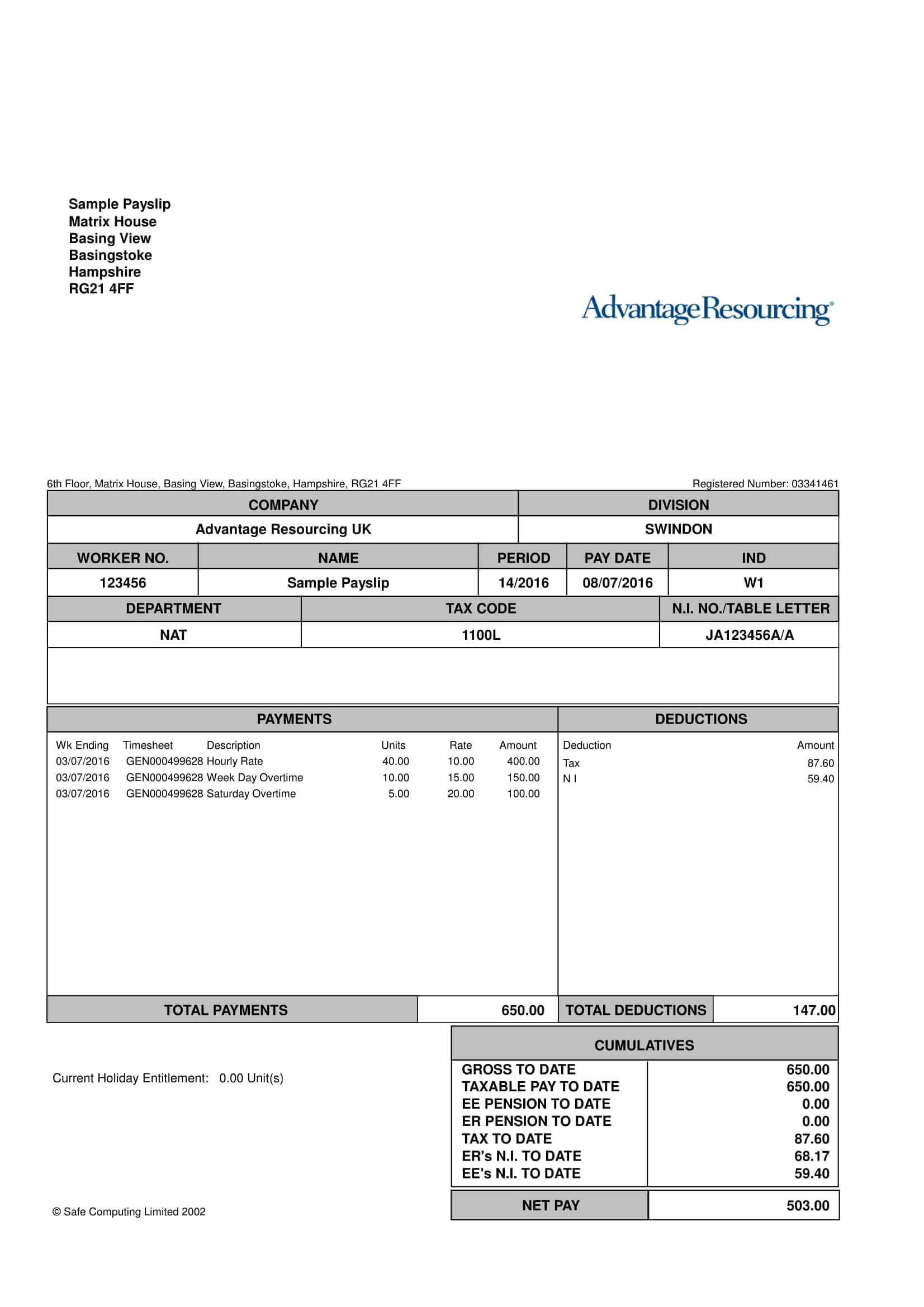 Payslip Templates | 28+ Free Printable Excel & Word Formats Pertaining To Blank Payslip Template
