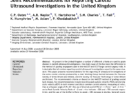 Pdf) Joint Recommendations For Reporting Carotid Ultrasound regarding Carotid Ultrasound Report Template