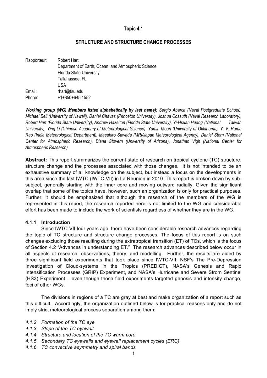 Pdf) Structure And Structure Change Processes – Rapporteur Pertaining To Rapporteur Report Template