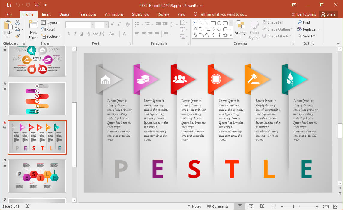 Pestel Toolkit For Powerpoint Presentations – Fppt For Pestel Analysis Template Word