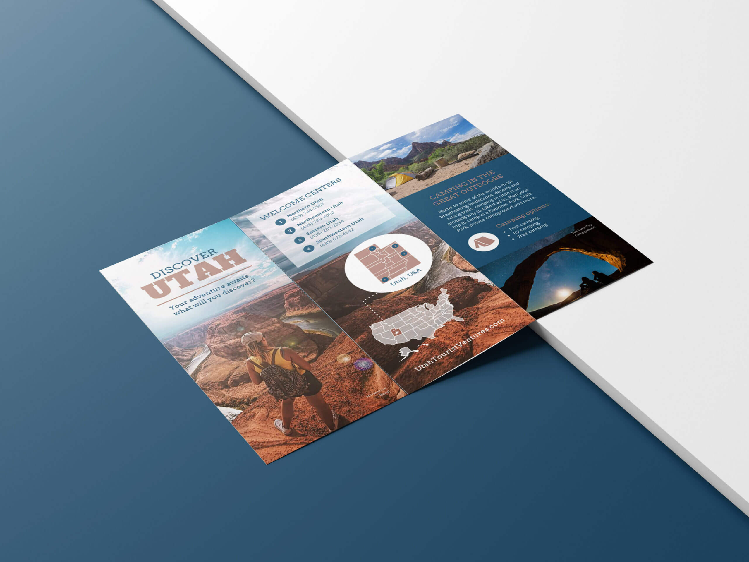 Photo Centric Outdoor Travel Brochure Idea – Venngage In Welcome Brochure Template