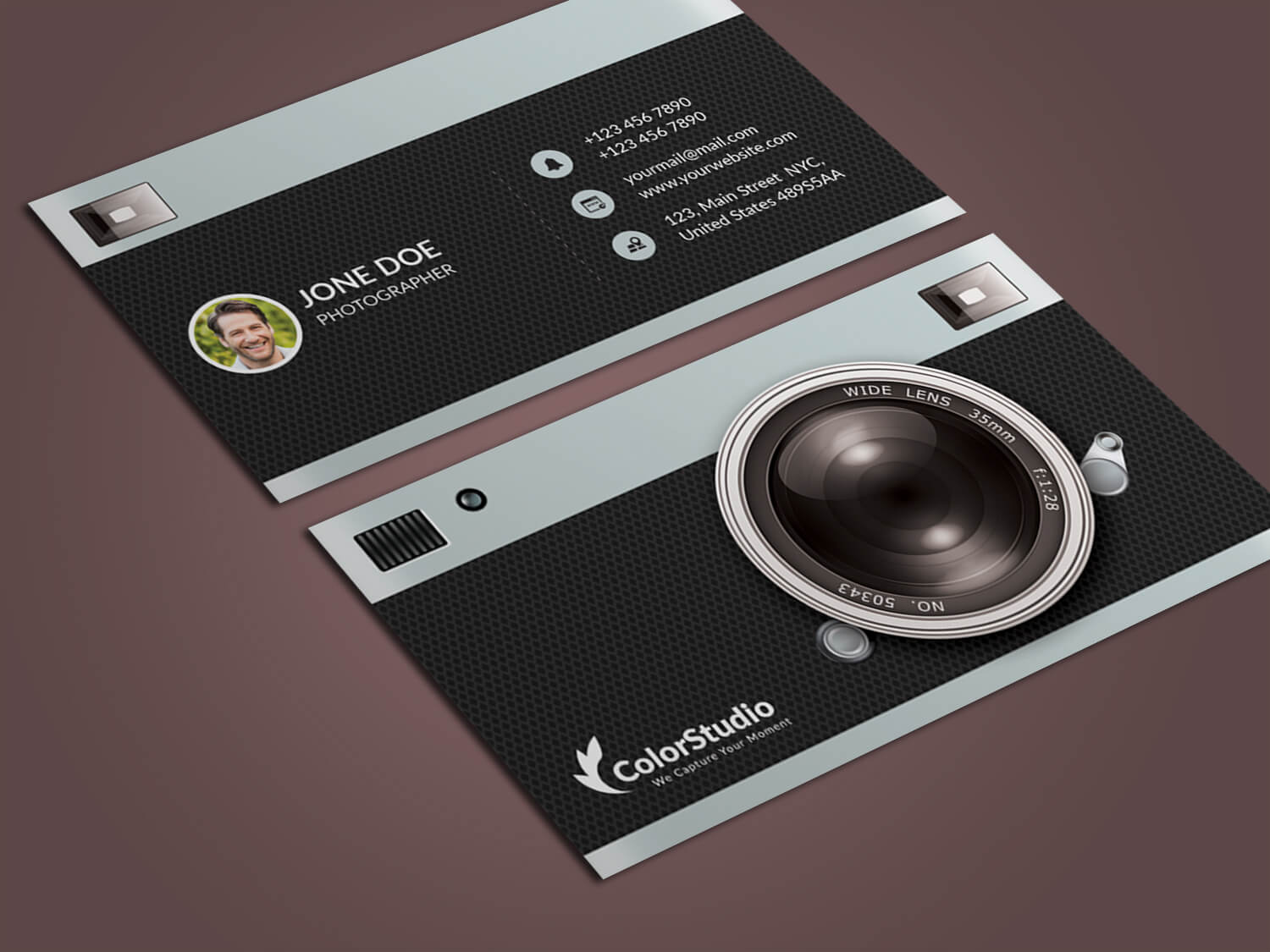 Photography Business Card Template Psd - Free Graphics With Photography Business Card Templates Free Download