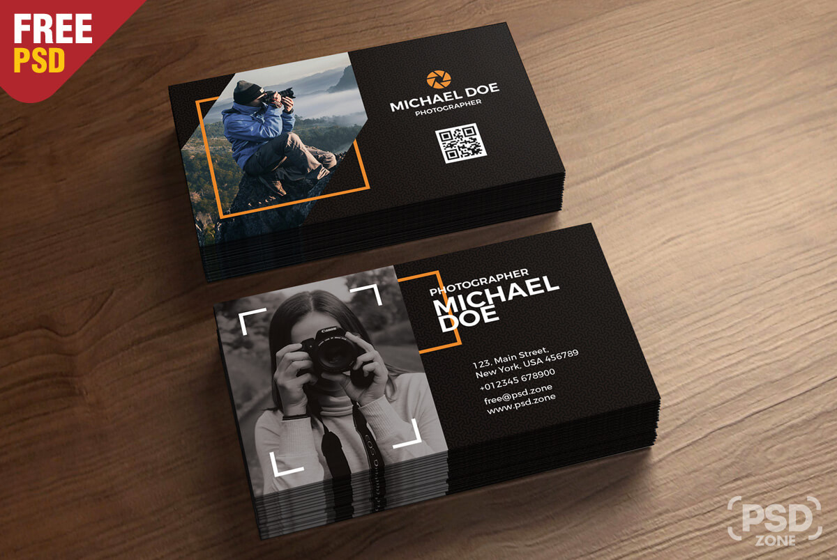 Photography Business Cards Template Psd – Psd Zone Pertaining To Free Business Card Templates For Photographers