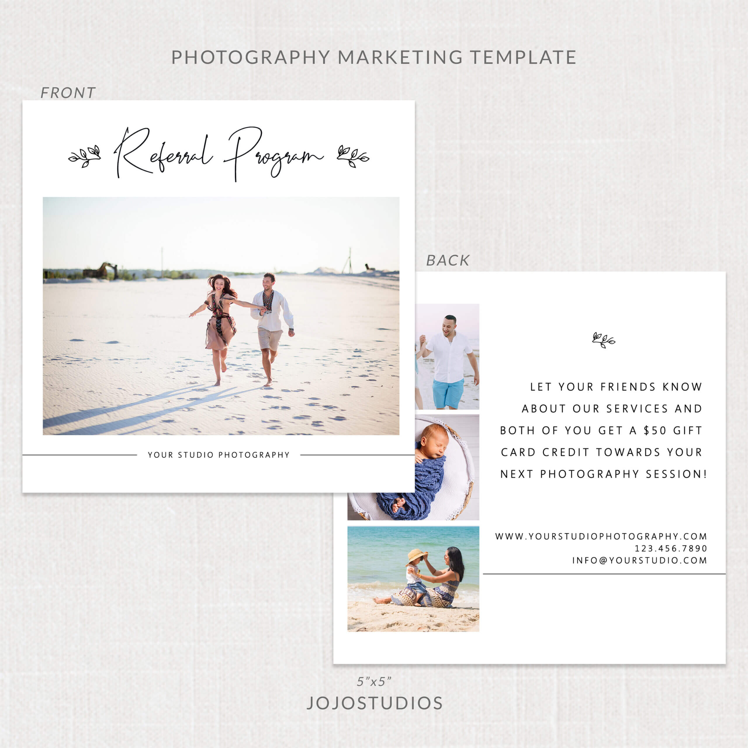 Photography Referral Card Template – M265 Intended For Photography Referral Card Templates