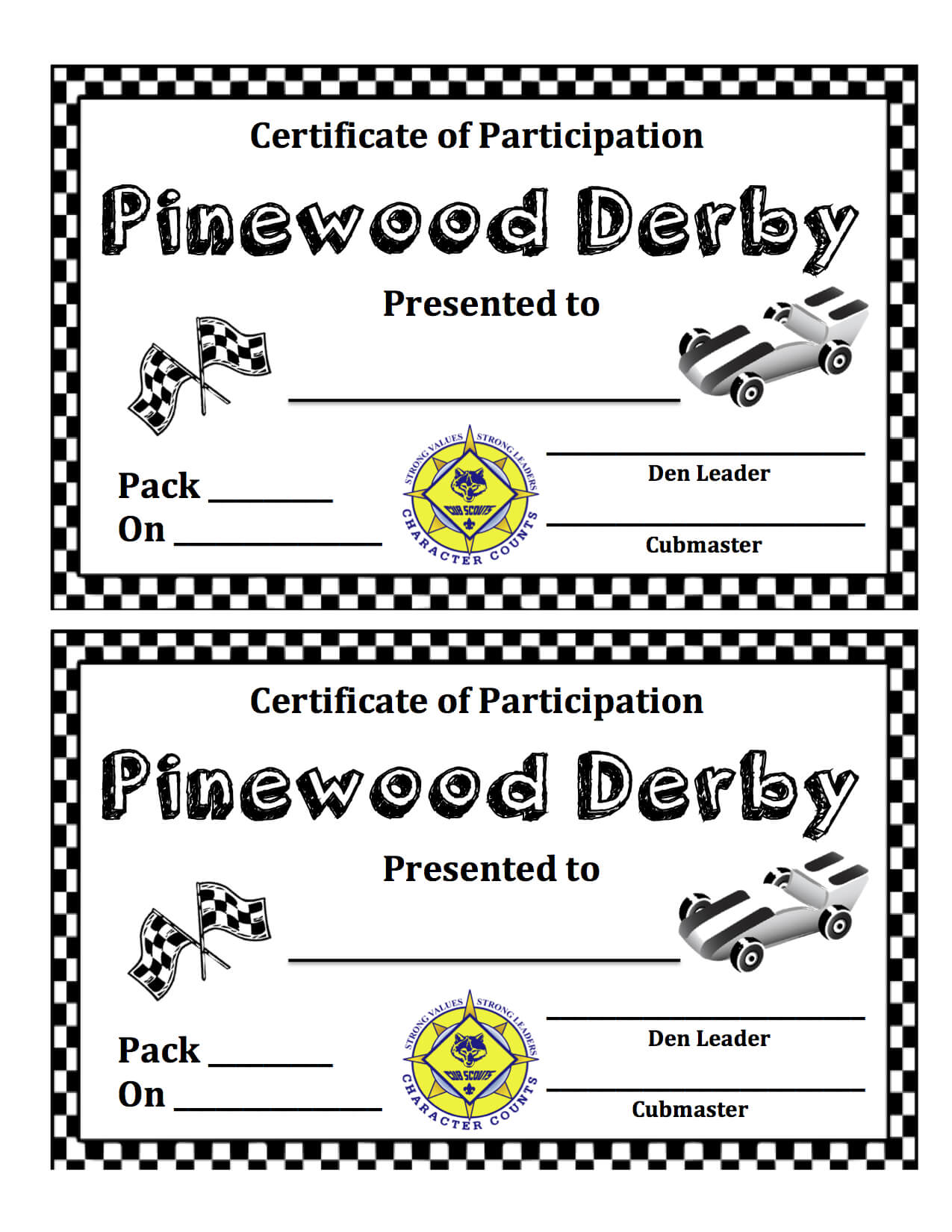 Pinewood Derby | Domesticity At Its Finest! Within Pinewood Derby Certificate Template