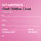 Pink Ribbon Gift Certificate Regarding Pink Gift Certificate Template