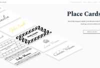 Place Cards Online - Place Cards Maker. Beautifully Designed in Celebrate It Templates Place Cards