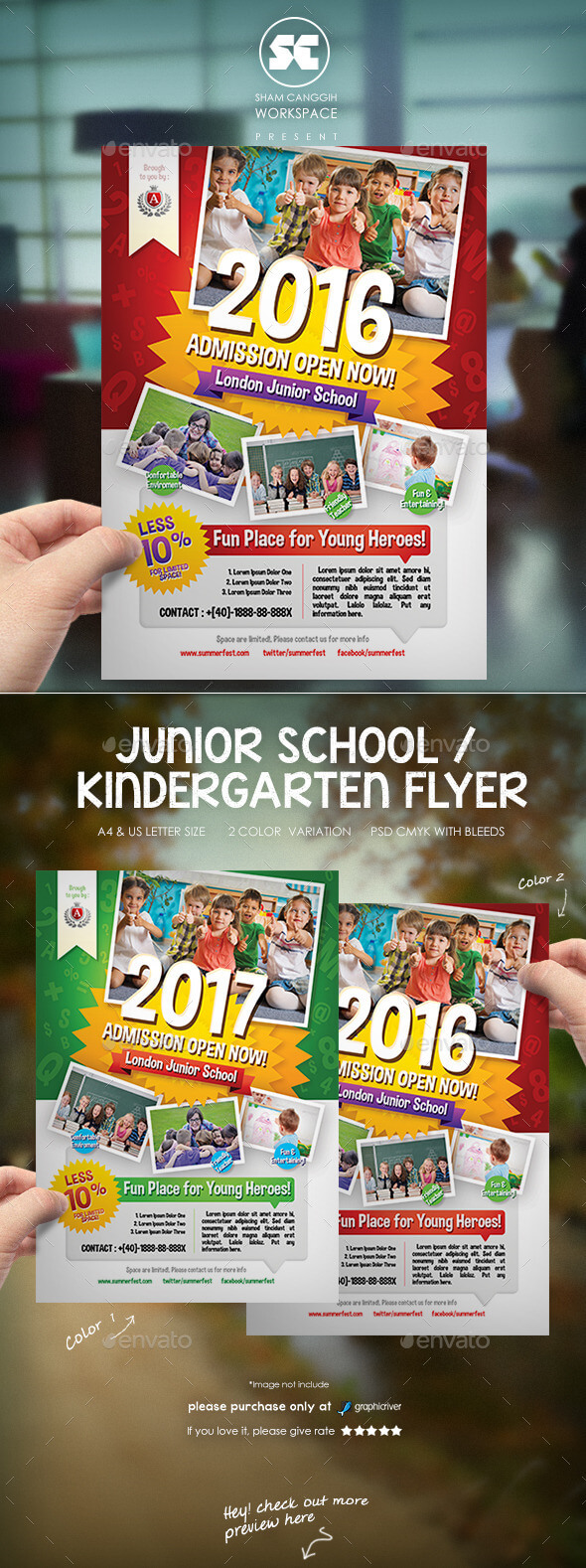 Play School Graphics, Designs & Templates From Graphicriver With Play School Brochure Templates