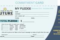 Pledge Card Template Word ] - Free Pledge Card Template intended for Pledge Card Template For Church