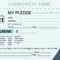 Pledge Card Template Word ] – Free Pledge Card Template Throughout Donation Cards Template