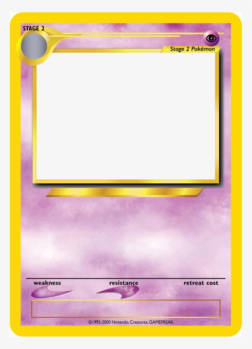 Pokemon Card Template Png – Blank Top Trumps Template For Blank Magic Card Template
