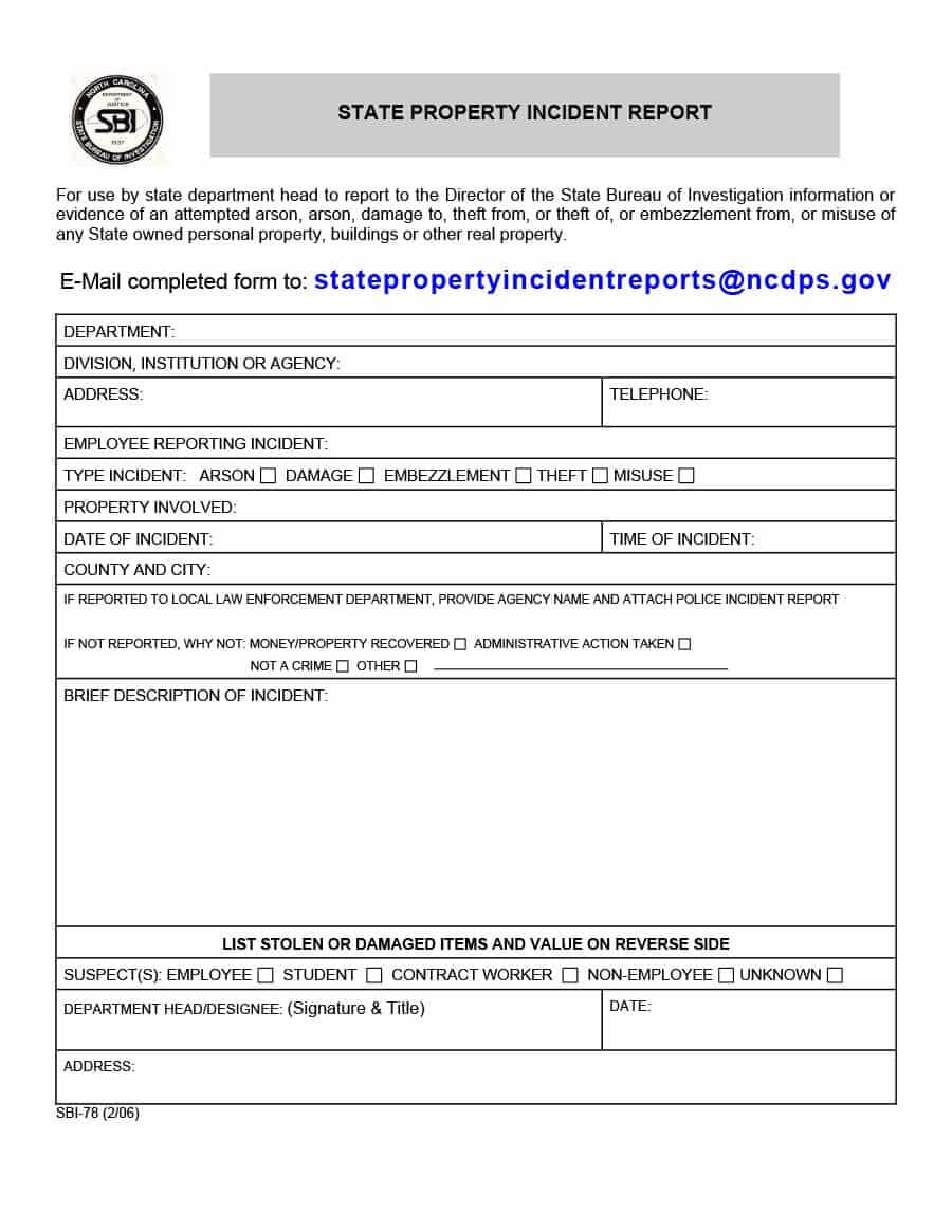 Police Report Template Online Document Incident Sample Uk Intended For Science Report Template Ks2