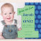 Polka Dot Blue First Birthday Photo Invitations – Free With First Birthday Invitation Card Template