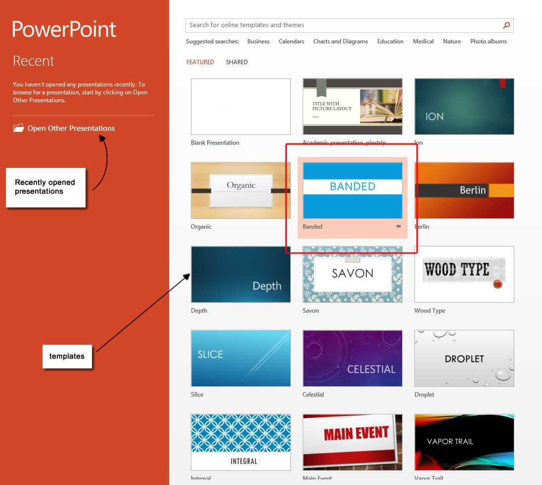 Powerpoint 2013 Templates – Microsoft Powerpoint 2013 Tutorials Throughout Powerpoint 2013 Template Location