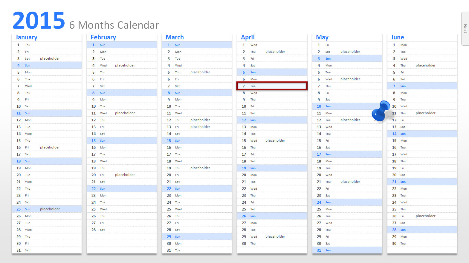 Powerpoint Calendar: The Perfect Start For 2015 Throughout Powerpoint Calendar Template 2015