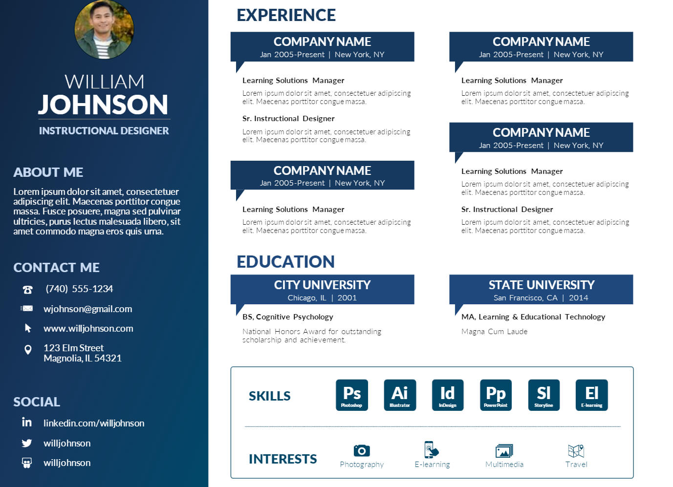 Powerpoint Resume Template – Zohre.horizonconsulting.co Inside University Of Miami Powerpoint Template
