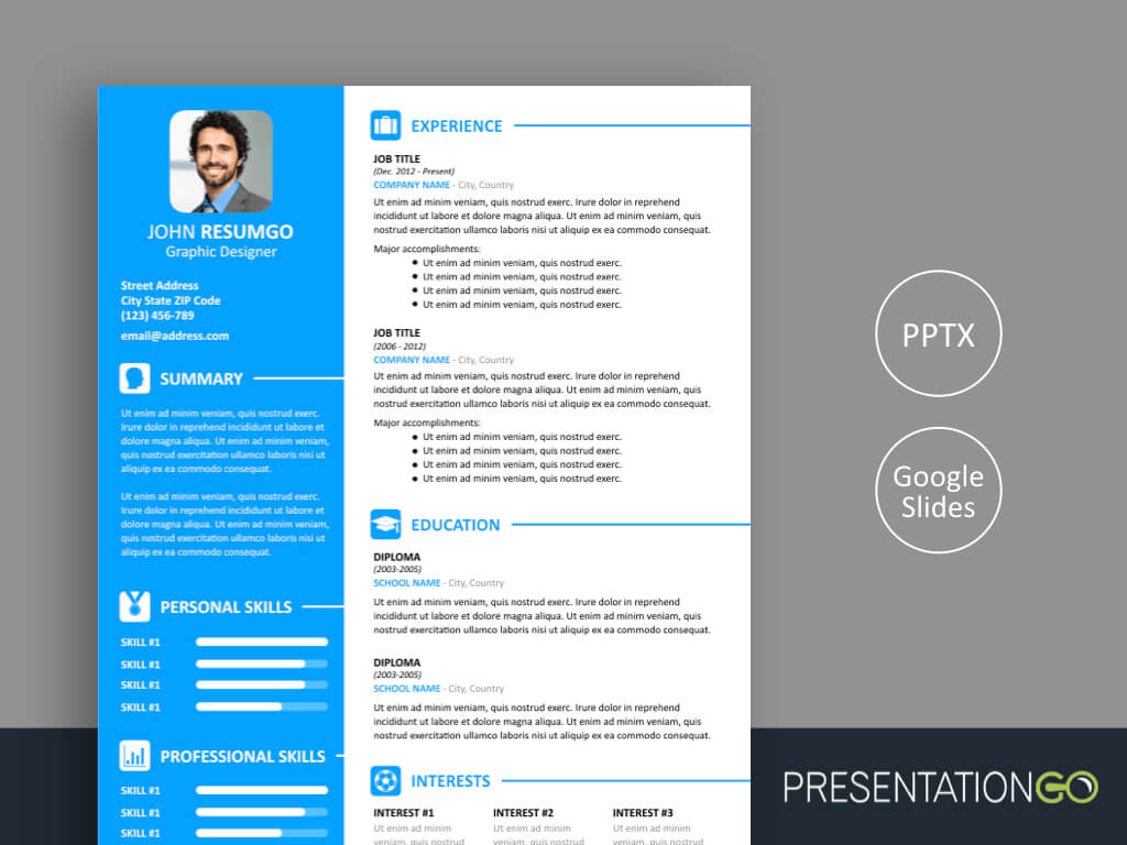 Powerpoint Resume Template – Zohre.horizonconsulting.co Throughout University Of Miami Powerpoint Template