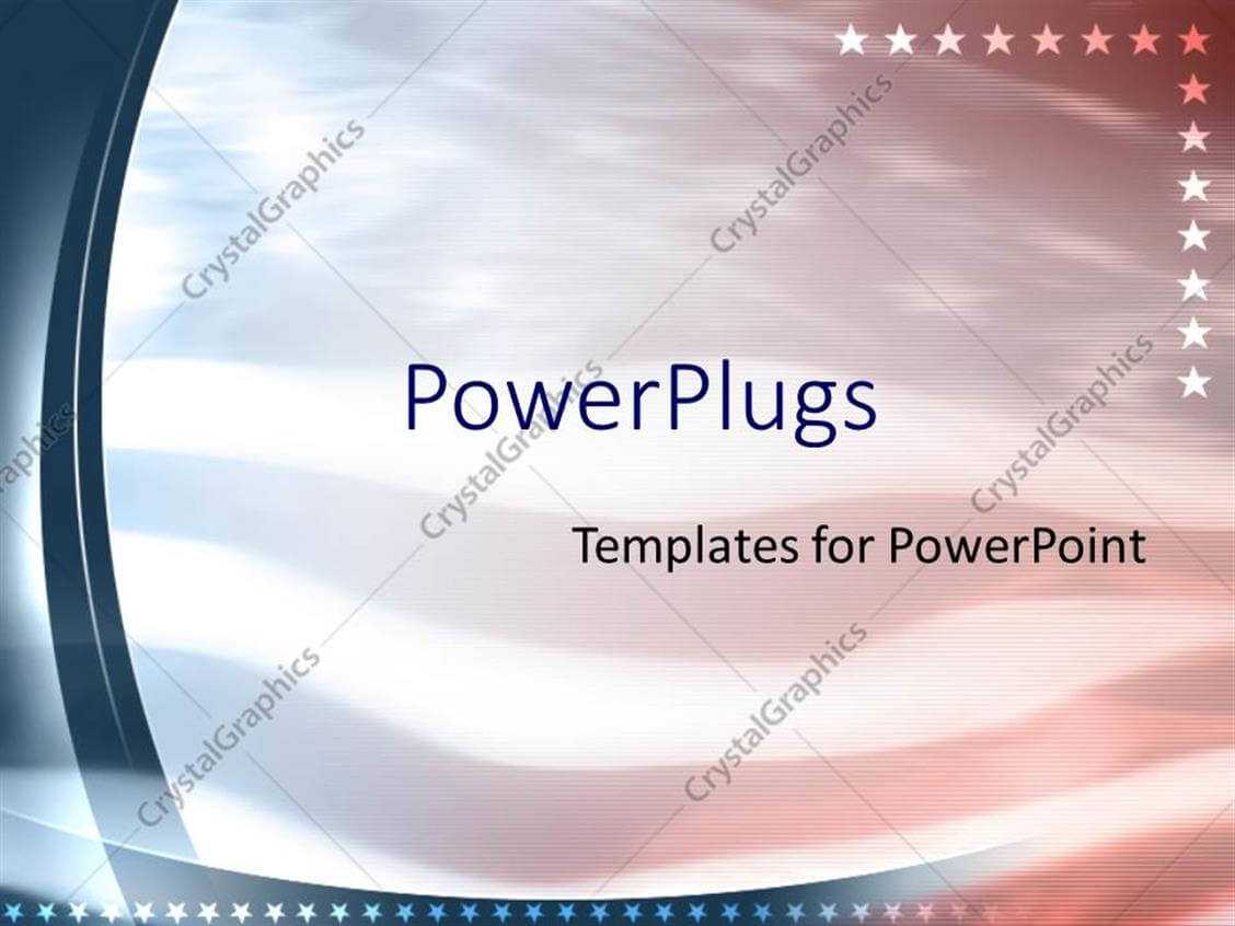 Powerpoint Template: American Flag Patriotic United States With Regard To Patriotic Powerpoint Template