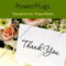Powerpoint Template: Bouquet Of Flowers With A Thank You For Powerpoint Thank You Card Template