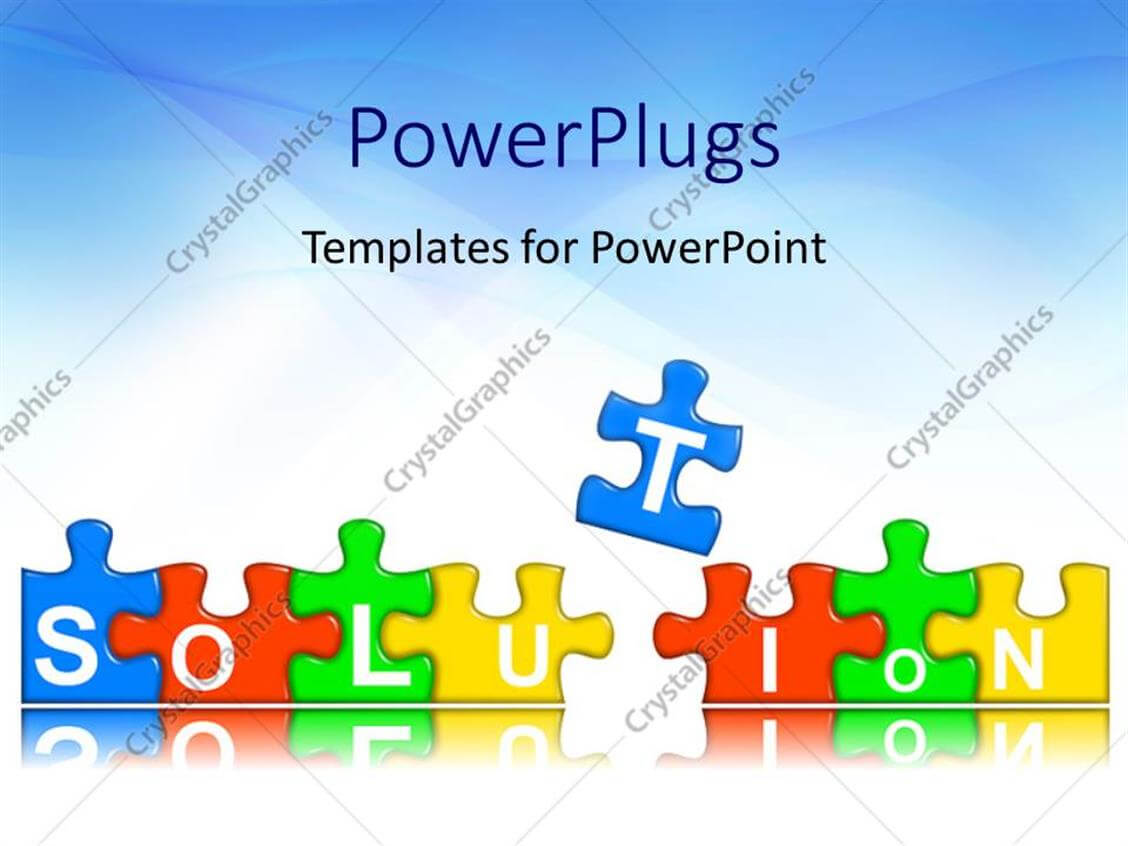 Powerpoint Template: Colorful Jigsaw Puzzle Form Word Pertaining To Jigsaw Puzzle Template For Word