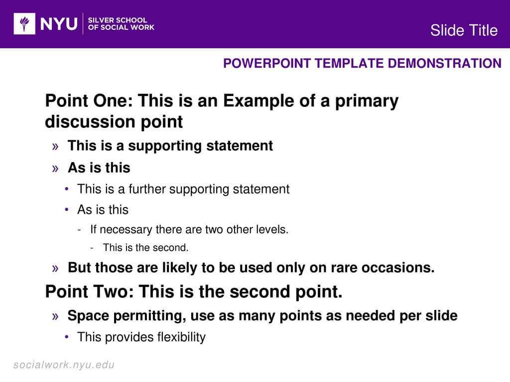 Powerpoint Template Demonstration – Ppt Download Within Nyu Powerpoint Template