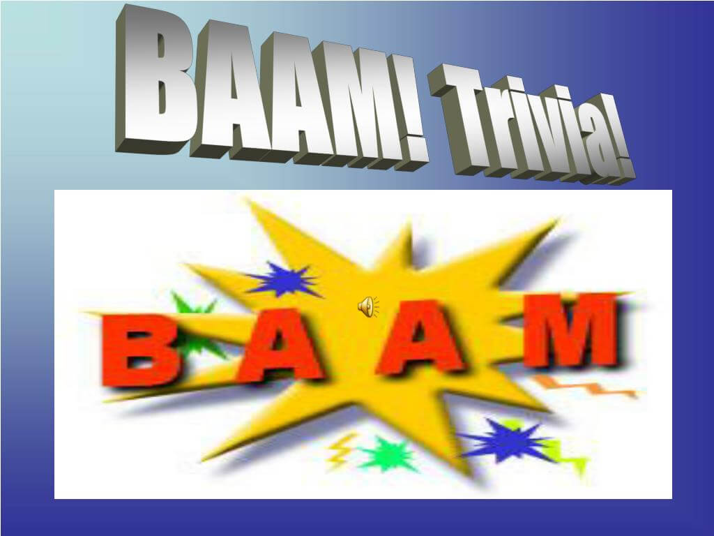 Ppt - Baam! Trivia! Powerpoint Presentation, Free Download Intended For Trivia Powerpoint Template
