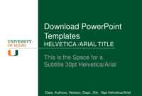 Ppt - Download Powerpoint Templates Helvetica /arial Title regarding University Of Miami Powerpoint Template